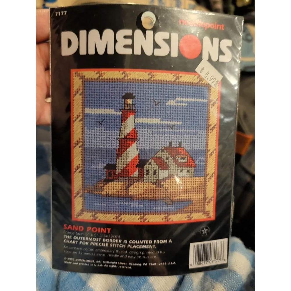 New Vintage needle point Kit Dimensions 5x5
